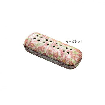 Buddhist Instruments - 有田焼 花影 寝かせる線香皿 小　マーガレット