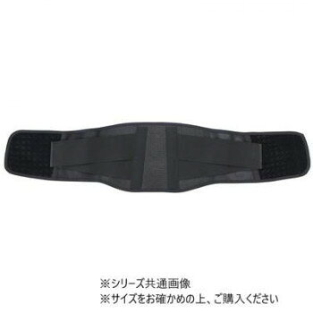 通気性抜群の広幅メッシュタイプ通気性に優れたメッシュ素材使用の広幅ブラックタイプ。2本のV型補助ベルトとアルミステイにより、固定力が高まります。サイズ95〜105cm個装サイズ：28×20×4cm重量個装重量：250g素材・材質ナイロンポリエステルポリウレタンアルミ仕様※医療機器非該当生産国日本fk094igrjs