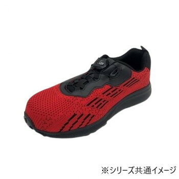 おすすめダイヤルをカチカチ回して締めたり緩めたり調節もラクラク。先芯に樹脂を採用し、軽量かつ安全面でも実力を発揮するスニーカーです。アッパーにニット素材を採用し通気性も良く嫌な足のムレも抑えられます。軽作業や物流倉庫の方に最適な1足です。※ダイヤルの交換は出来ませんのでご了承ください。サイズ28cm個装サイズ：33.7×21.6×12.2cm重量約280g個装重量：580g素材・材質アッパー:ニット素材底:EVA+合成ゴム先芯:樹脂仕様3E生産国中国fk094igrjs
