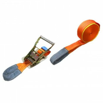 2本セット ラッシングベルト ワッカ 幅50mm 固定側0.5m 巻側8m rb-wk-0508-2p 15個セット