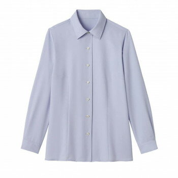 サーヴォ GROW-AW 長袖 ブラウス ブルー 19号 GBLL-1868-K1