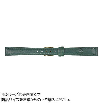 Watch Band, Belt - MIMOSA(ミモザ) 時計バンド ベビーカーフKC 10mm グリーン (美錠:金) CKC-G10