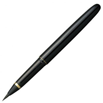 おすすめ穂先のまとまりが良く、イタチ毛に迫る書き味のポリエステル毛材を使用。トメ、ハネ、ハライが美しく書けて携帯にも便利なスペアーインキ式の本格派筆ぺんです。サイズ138×12mm個装サイズ：16.6×6.1×2.2cm重量9g個装重量：30g素材・材質本体:アルミ、キャップ:ABS、クリップ:黄銅、首軸:PP、ぺん先:PEs仕様水性顔料インキ生産国日本fk094igrjs