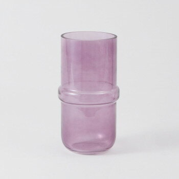 Crystal Products - 志成販売 カラー GLASS フラワーベース ノード パープル 107899PU