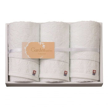 其它 - 今治 Garden＆me フェイスタオル3P 箱入 G-50300