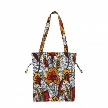 Shopping Bags, Ecology Bags - バッグ キルト巾着 アフリカンプリント カーネーション 11725795128