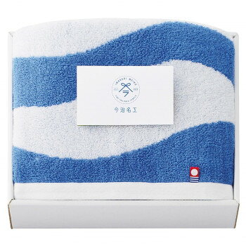 Towel - 今治名工 フェイスタオル1P ブルー 箱入 I-77202