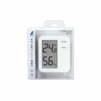 Hygrometers - シンワ測定 デジタル温湿度計 Home A ホワイト クリアパック 73044