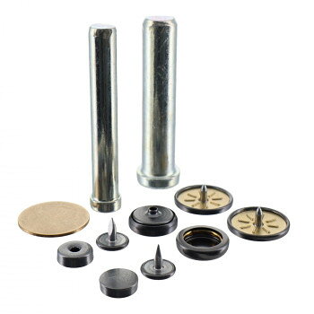 ホック一撃18mm　2入り　黒ニッケル　H18PHBK　606924