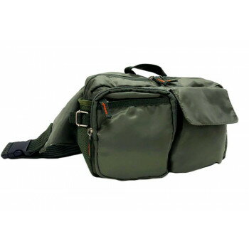 優美社　3E82-01　A.O.T （エーオーティー） 前ポケット付ボンディングウェストバッグ カーキ