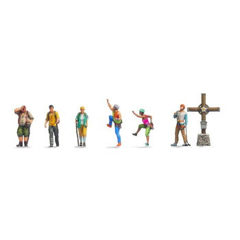 トイテック 極小フィギュア 登山客と十字架 S206