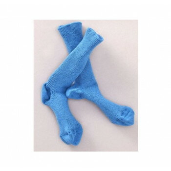 ハヤブサ ゆるリブソックス　綿 ブルー 約22cm〜26cm YB0001-23-70