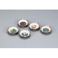 Kutani Ware - k-1-48　皿揃　3.3号時代絵