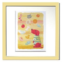 ほんわか癒し系アート。やさしいタッチのパステル画で描く、可愛らしい動物達をモチーフにした心暖まる作品が人気のアーチストです。飾るだけで幸運を運んできてくれそうな見る人を幸せにしてくれる雰囲気が人気です。サイズ320×320×21mm個装サイズ：32×32×2cm重量個装重量：1000g素材・材質天然木・紙・塩ビ製造国日本ほんわか癒し系アート。やさしいタッチのパステル画で描く、可愛らしい動物達をモチーフにした心暖まる作品が人気のアーチストです。飾るだけで幸運を運んできてくれそうな見る人を幸せにしてくれる雰囲気が人気です。