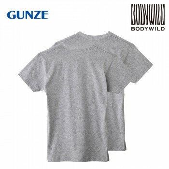 Long-Sleeved - グンゼ インナーTシャツ BODYWILD 半袖 Vネック 2枚組 グレーモク M BW5015A