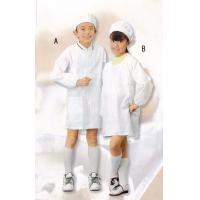 SKV361　School Lunch Wear(学童給食衣)　学童給食衣割烹着型　ホワイト　4〜6号