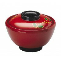 シンカ(信濃化学工業)　保温食器　モアホット漆器　保温汁椀　「朱金(しゅきん)」　583-N