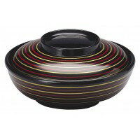 シンカ(信濃化学工業)　保温食器　モアホット漆器　保温煮物椀　「千引(せんびき)」　587-N