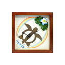 K-Art.Japan 壁掛け時計 DECLOCK Hawaiian Honu Rainbow(BL) ブラウン DC-1806