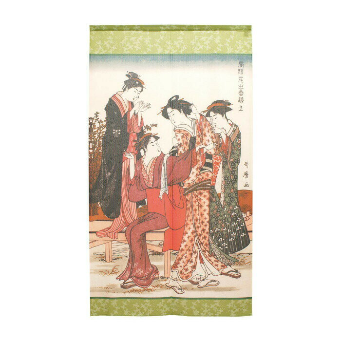 のれん 喜多川歌麿_風流花之香遊 91414