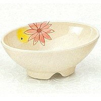 シンカ(信濃化学工業)　耐熱メラミン　みのり　楕円小鉢　(ガーベラ)　100ml　4121-T　3個セット