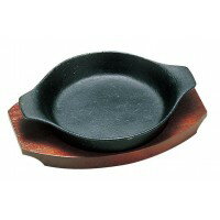 トキワステーキ皿 鉄製 深型丸 小 15cm　PTK28003