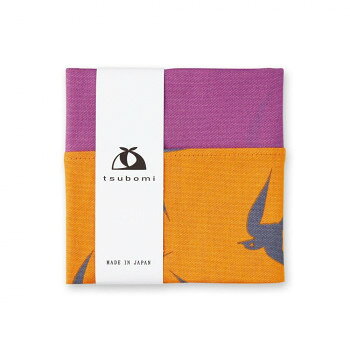 Japanese Wrapping Cloths - tsubomi 小風呂敷 50cm ツバメ (橙) 06856