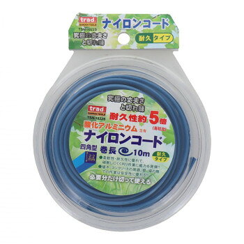 trad　酸化アルミニウムナイロンコード　2.2×10m　四角　TSN-1022S　316026