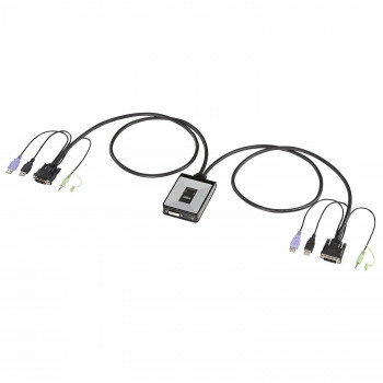 サンワサプライ ディスプレイエミュレーション対応DVIパソコン自動切替器 2:1 SW-KVM2DUN