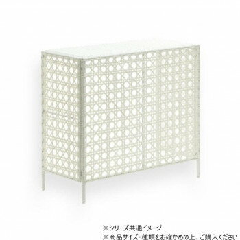 Exterior Unit Covers - B.Bファニシング ラタン調 室外機カバー ホワイト ONGS0081RAWHT