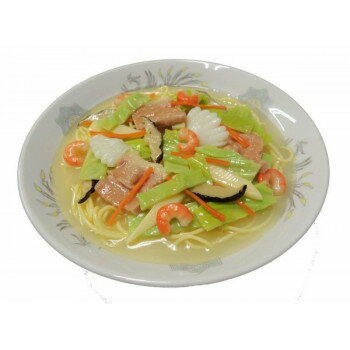 日本職人がつくるちゃんぽん♪野菜、海鮮、肉が中華麺と美味しそうに絡んだちゃんぽんです!お部屋のインテリアや、定食屋さんのディスプレイ用としてもおすすめです♪※職人手作りのため、形状や色味、風合いは写真と若干異なる場合がございます。また、食品サンプルと丼鉢は接着されておりません。サイズΦ215×80mm個装サイズ：25×30×8cm重量1150g個装重量：1160g素材・材質食品サンプル:塩化ビニール丼鉢:陶器セット内容ちゃんぽん×1丼鉢×1生産国日本fk094igrjs