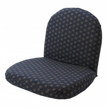 Legless Chairs - 日本製 ミニチェア 和柄座椅子 刺子 紺 14段階リクライニング