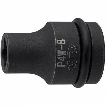 Lighting Parts - ミトロイ(MITOLOY) 1/2 インパクトレンチ用 ウエルドナット用ソケット 8mm P4W-8