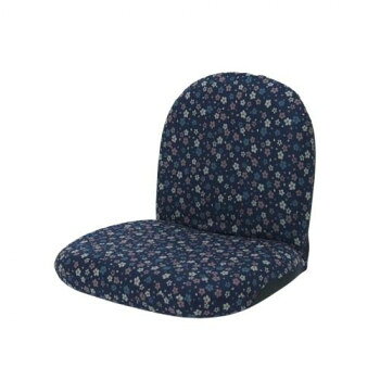 Legless Chairs - 日本製 ミニチェア 和柄座椅子 桜 ブルー 14段階リクライニング