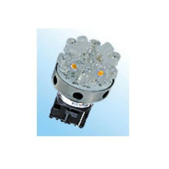 M＆Hマツシマ (1個)12v ウエッジ大ダブルレッド＆電球色18LEDスーパーワイドビーム...