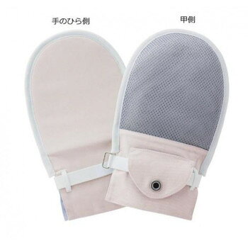 アイデアホック採用の介護用手袋。「身体を傷付ける」「カテーテルを抜いてしまう」などの危険行為やおむついじりがみられるとき、一時的に使用することで医療行為や介護をサポートします。ベルトカバーにはご本人には外しにくい構造のアイデアホックを採用しており、交換が可能です。【適応サイズ】手首12〜18cm、手のひら14〜18cm【洗濯表示】洗濯機可(40度までのお湯か水で弱洗い)アイロン不可陰干し・吊干し※ホックは必ず閉じて洗濯してください。■フドーシリーズは介護のサポートを目的とした製品です。ご使用の際には、ご利用者の症状・状況に応じ適宜安全をご確認の上、適切なケアをお願いします。ご利用者本人や他のご利用者の生命または身体が危険にさらされる場合にのみご使用ください。サイズ個装サイズ：28×19×2.5cm重量個装重量：170g素材・材質表地:綿100%裏地:ポリエステル65%・綿35%縁取り・ベルト・メッシュ:ポリエステル100%仕様甲側がメッシュ地になったタイプ生産国フィリピンfk094igrjs