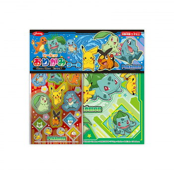ポケットモンスターのシール付きおりがみ。指先を器用に使う練習にもなるおりがみ。シール付きなので、ちょっとしたお手紙としても使えます。※モニターの設定などにより実際の色味と異なって見える場合があります。予めご了承ください。サイズ15×15cm個装サイズ：16.5×3×16.5cm重量個装重量：400g素材・材質紙製仕様2色調各8枚16枚入対象年齢:3才以上生産国日本fk094igrjs