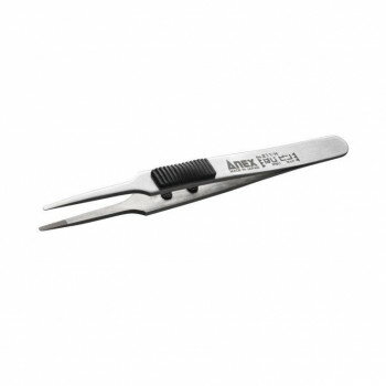 Tools - アネックス(ANEX) ラバーグリップ付 ステンレスピンセット はじピン 先丸型 120mm No.211-H