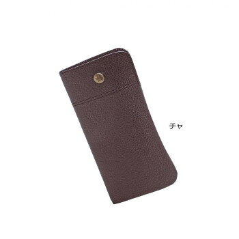 B-7　メガネケース　差し込み式　チャ