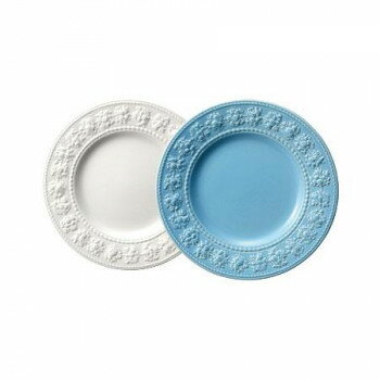 (B) Wedgwood　ウェッジウッド 　フェスティビティ アイボリー＆ブルーP21ペア　1054018