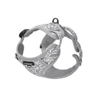 ルークラン ドッグネス ハーネス エレガント M ライトグレー ペット用品