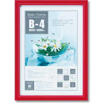 ユーパワー ベーシック フレーム B4サイズ(レッド) BS-01513