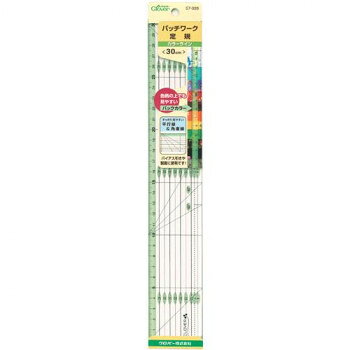 Rulers, Measures - クロバー パッチワーク定規 カラーライン30cm 57-926