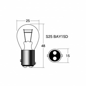 樂天商城 - M＆Hマツシマ 白熱電球(1個入) 12v23/8w S25 BAY15D レッド 1P3410 RE