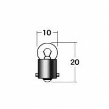 Light Valves - M＆Hマツシマ 白熱電球(2個入) 12v3.4w G10 BA9S ブルー A7113 BL