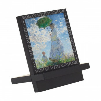 ユーパワー 名画木製イーゼルアート モネ「日傘をさす女性」 EA-00827