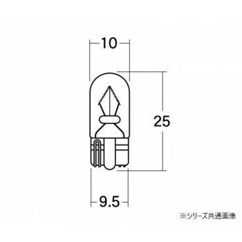 Light Valves - M＆Hマツシマ 白熱電球(1個入) 12v8w T10WB 中 オレンジ 1PWB17 OR