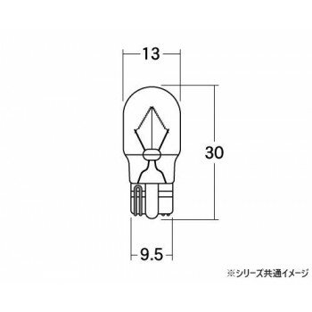 Light Valves - M＆Hマツシマ 白熱電球(1個入) 12v15w T13WB 中 オレンジ 1PWB51 OR
