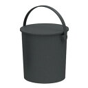 座れる収納バケツ 20L ブラック(3)
