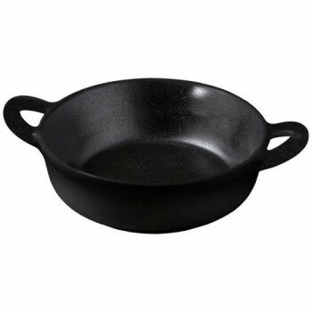 福井クラフト　持ち手付き鍋(メラミン)黒マット 83360110